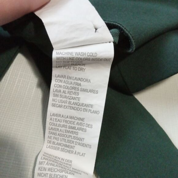 Fabletics Nola Dark Pine Low Impact Tie Around Padded Sports Bra Women's Large - Picture 4 of 13